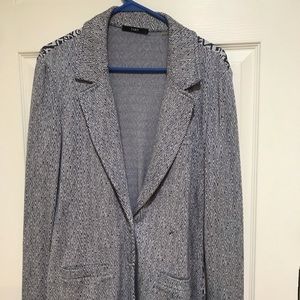 Blue soft light blazer